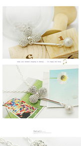 璀璨風尚 廠家直銷滿鉆三葉草垂直珍珠耳墜耳釘——明星同款，點亮你的美